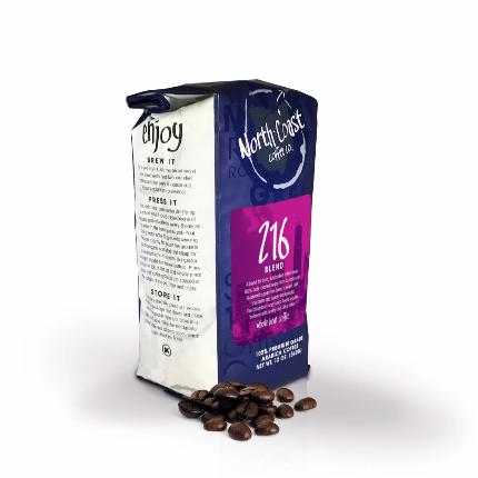 North Coast 216 Blend, Whole Bean, 12oz - Caruso's Coffee, Inc.