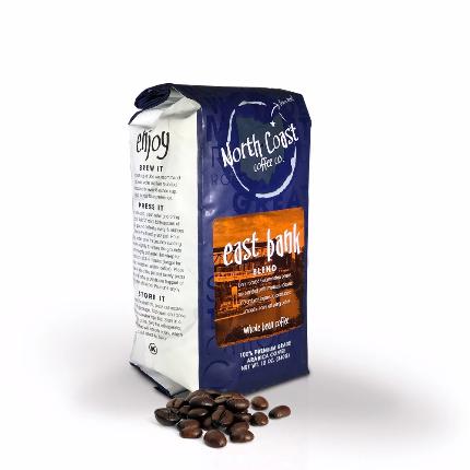 North Coast East Bank Blend, Whole Bean, 12oz - Caruso's Coffee, Inc.