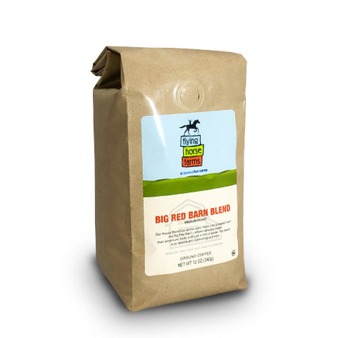 FLYING HORSE FARMS BIG RED BARN BLEND, GROUND, 12 OZ. - Caruso's Coffee, Inc.