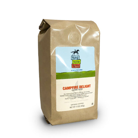 FLYING HORSE FARMS CAMPFIRE DELIGHT, GROUND, 12 OZ. - Caruso's Coffee, Inc.