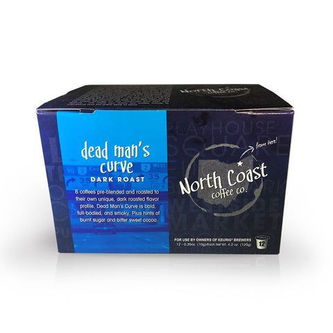 Dead Man's Curve Dark Roast Coffee: Single-Serve