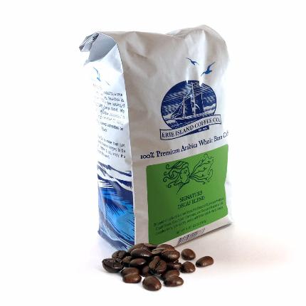 Erie Island Signature Decaf Blend, Whole Bean, 2 lb - Caruso's Coffee, Inc.