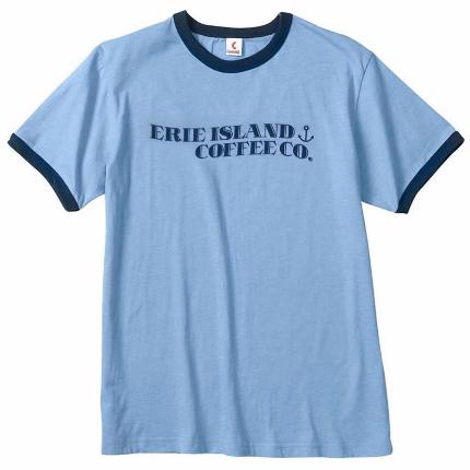Erie Island Logo Ringer T-Shirt - Caruso's Coffee, Inc.